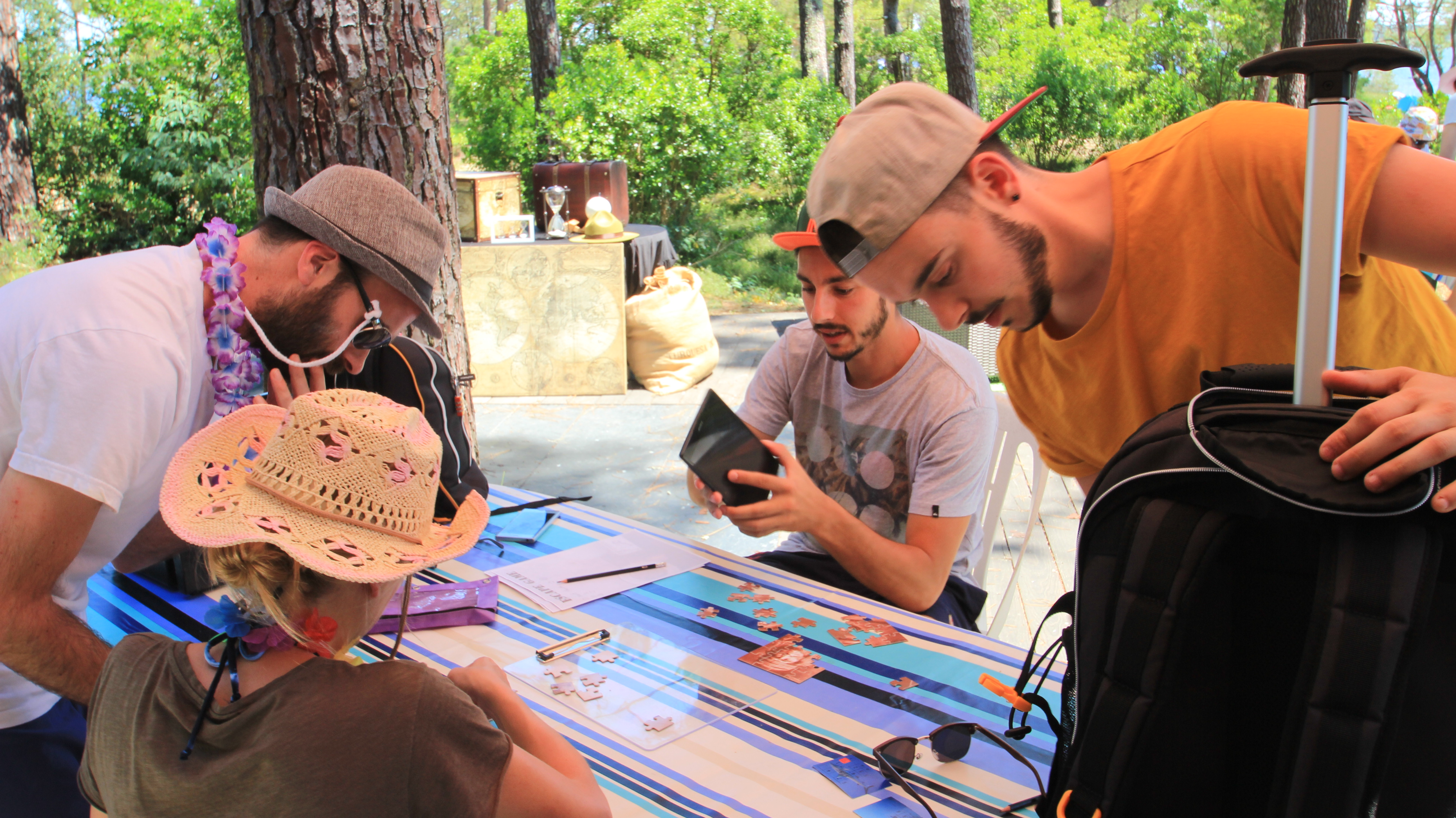 escape game en plein air lacanau